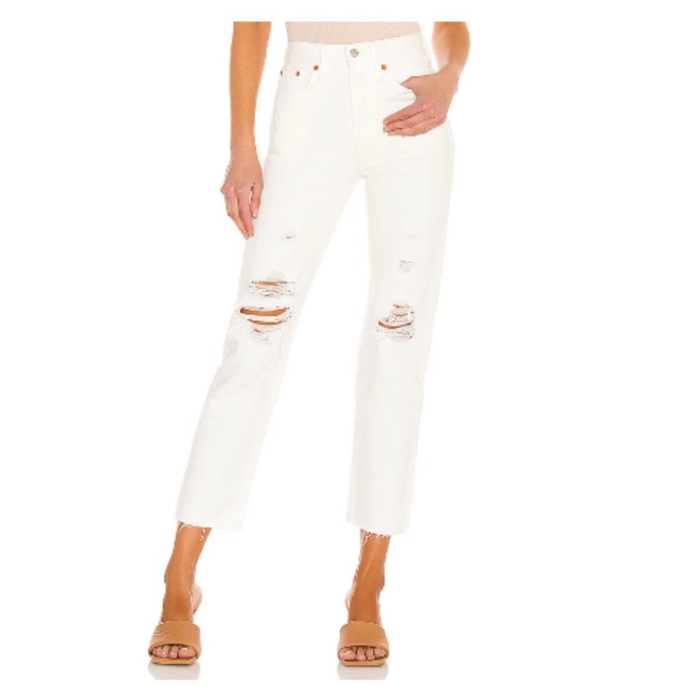 LEVI'S Wedgie Straight Jean in Cloud Bank - 25